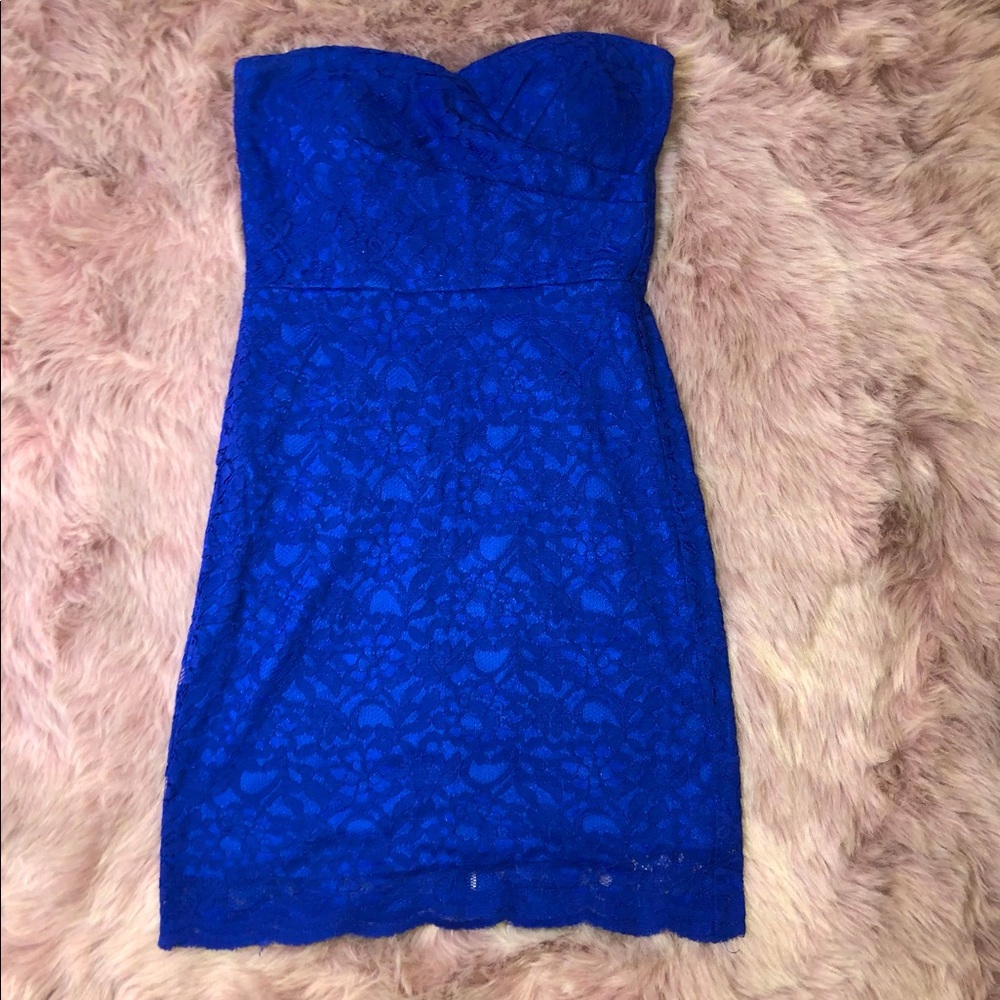 Blue Lace Dress